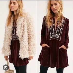 Free People Always Forever Velvet Dress